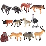 animaux afrique du sud en anglais Figurines d'animaux africains : parfaites pour un jardin miniature, la décoration de votre maison, vos petits pots de fleurs ou tout autre endroit que vous souhaitez décorer. jouets d'animaux africains