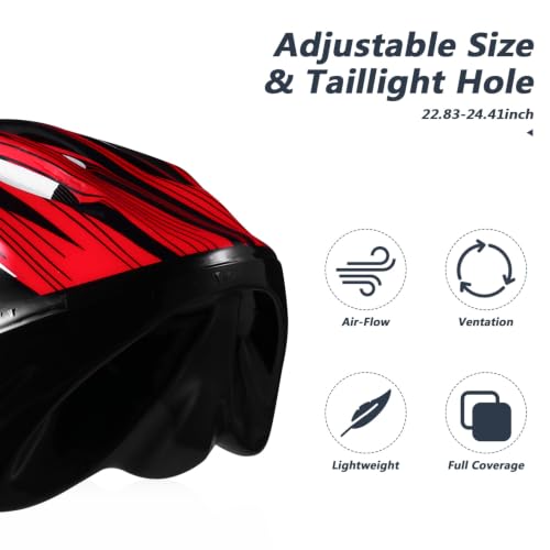 Casco de bicicleta rojo Veemoon de espuma para ciclismo y patinaje 3