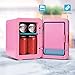 Ukonic Hello Kitty Mini Fridge 4L/6-Can Cooler – Thermoelectric, Portable, AC/DC, Kawaii Pink Design, Official Sanrio, for Bedroom, Office, Travel