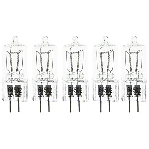 5x150W Fresnel Ampoule Halogène Tungstène Vidéo Mandarine Eclairage Continu GX6.35 3200K 230V Blanc Chaud