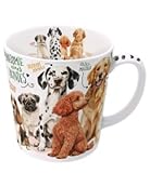 Kaffeebecher Hundebande, Kaffeetasse Tassen Teetassen Kaffeepott Henkelbecher Hunde, 500 ml