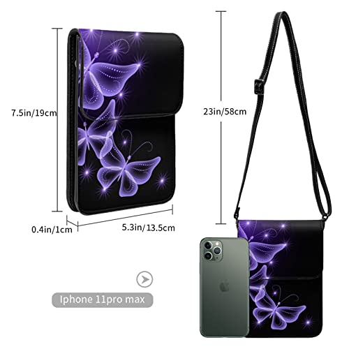 Sac Taekwondo en cuir PU cadeau idéal femme et fille motif papillon violet
