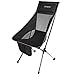 KingCamp Ultraleicht Campingstuhl Anglerstuhl Klappstuhl mit hoher Rückenlehne und Seitentasche Kleines Packmaß
