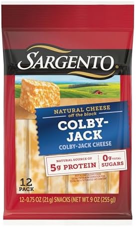 Sargento Colby-Jack Natural Cheese Snack Sticks, 12-Count