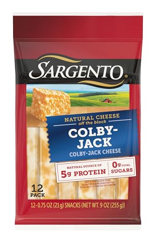 Sargento Colby-Jack Natural Cheese Sticks, 12-Count