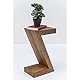 Kare Design Beistelltisch Authentico Z, Braun, Holz, Boho, Nachttisch, Couchtisch für Wohnzimmer, Schlafzimmer, Büro, 55x30x20cm (H/B/T)