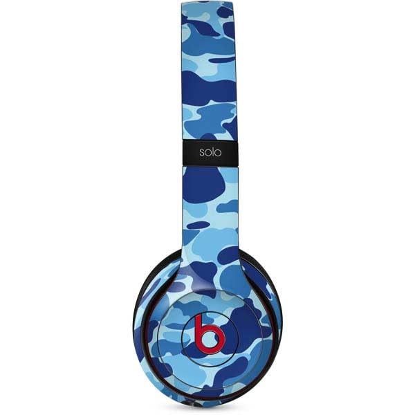 Skinit Decal Audio Skin Compatible with Beats Solo 3 Wireless - Light Blue Street Camo Design