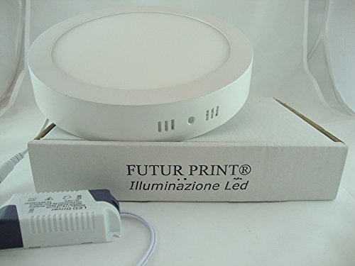 Plafoniera faretto led tondo da superficie con