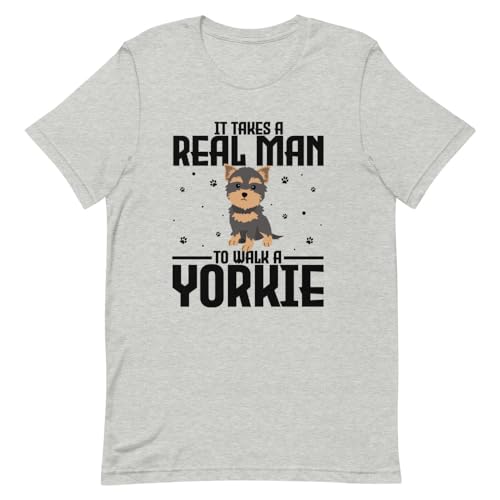 Yorkie Dog Lover T-shirt Athletic Heather de sport pour homme passionné de chien