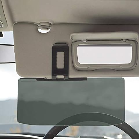Further Car Sun Visor Extension, Car Anti Glare Driving HD Visor, Eye Protector Anti-Glare Anti-UV Windshield Extender Auto Anti-Glare Clip-on Sunshades Cover