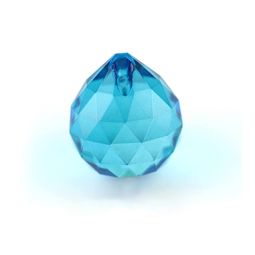 Lustre cristal K9 Lake-Blue 40mm pampille haut de gamme éclatant
