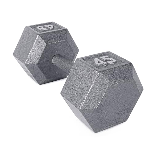 CAP Barbell Cast Iron Hex Dumbbell Single 45 lb