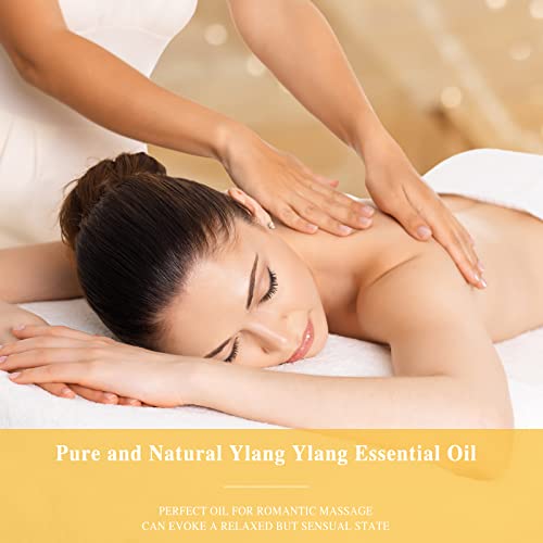 Mayjam Ylang Ylang Essential Oil With Glass Dropper, Mayjam 1.01Fl.oz Ylang Ylang Oil Essential Oils For Diffusers, Humidifier, Yoga, Soap Candle Making #TOP4