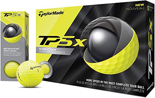 Taylor Made Unisex's Tp5X Yellow Golf Balls, One Size #TOP3