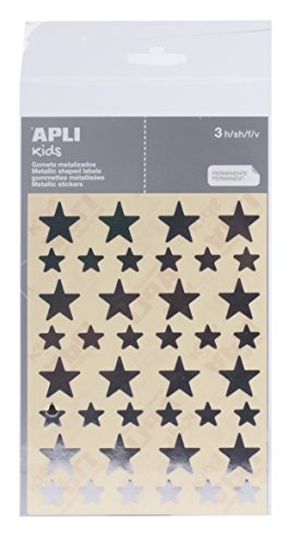 APLI Stickers Star Silver Bag with 3 Blades