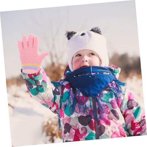 Years Old Girls Boys Warm Winter Knitted Gloves Full Fingers Mittens Boys and Girls Cartoon Winter Gloves4