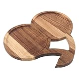 Facile à nettoyer et à transporter : ce plateau de service en bois léger se transporte aisément de la cuisine aux événements en extérieur. il peut également servir de planche à découper pour les aliments ou de plateau de présentation