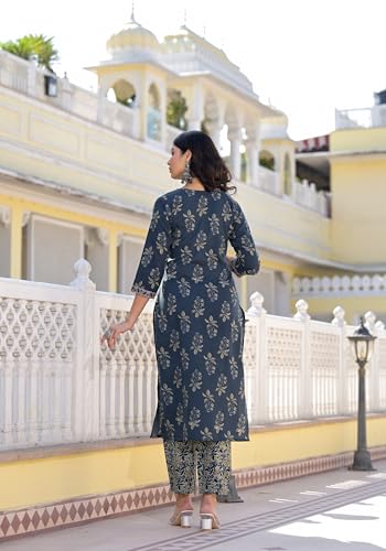 Image of SHIENZY Cotton Blend Kurta Set for Women