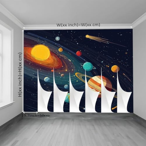 Fresque murale univers pour transformer la chambre d'enfant en station spatiale