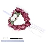 corona de flores funeral bogota 【Equipado con bolígrafo】 La corona conmemorativa en forma de corazón está equipada con un bolígrafo para escribir tu deseo.