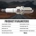 Tippwoo 4 PCS Car Engine Spark Plug, Waterproof Metal Vehicle Spark Ignition System Plug, Durable Automotive Spark Accessories, OEM Number #BKR5EIX11 5464, Compatible with Honda Mazda Lexus (Silver)