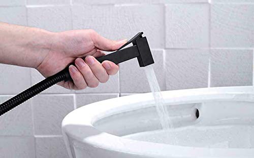 Matte Black Brass Hand Held Toilet Bidet Sprayer Head Bathroom Shower Bidet Taps Spray Toilet Cleaning Faucet Shattaf #TOP2