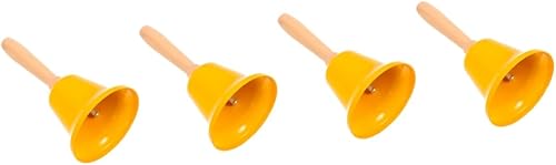 TEHAUX 4 campanas de Navidad decorativas para decoración al aire libre, campanas de música, campanas de cena para el interior del aula, campanas de