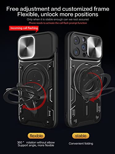 Coque iPhone 12 Pro antichoc avec anneau support pour vidéos et trajets en voiture