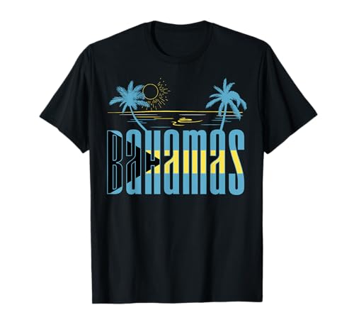 Proud Bahamas Bahamians Flag Gift Design Idea Nassau Design T-Shirt
