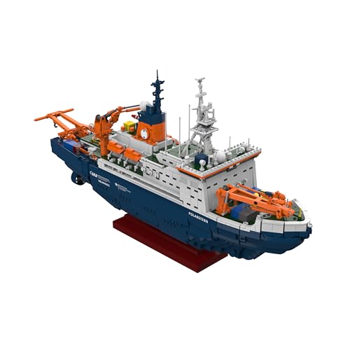 BlueBrixx Pro Forschungseisbrecher Polarstern des Alfred-Wegener-Instituts (AWI) Klemmbaustein-Set bestehend aus 3722 Bauelementen Artikel-Nr. 108126
