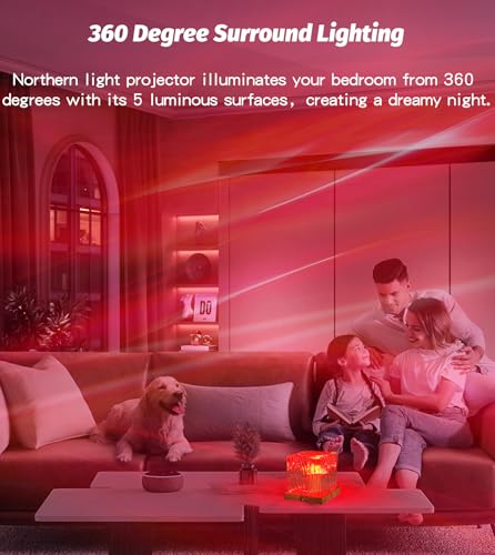Projecteur aurore boréale dimmable 16 couleurs avec télécommande pour veilleuse