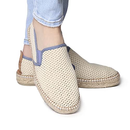 DIDAC - Men's perforated espadrilles in Ecru colour - DIDAC4