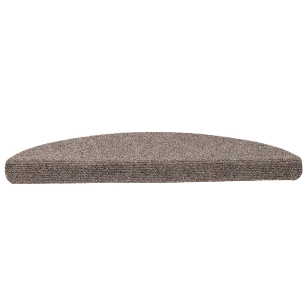 Lot de 10 tapis d'escalier autocollants - Beige - 56 x 17 x 3 cm - Antidérapant - Avec protection acoustique - Lavable - Pour escaliers en bois, animaux de compagnie, enfants, protection