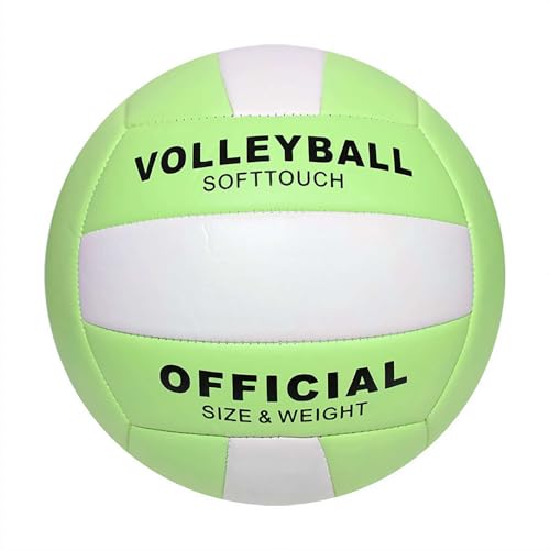 Voleibol de playa, tamaño oficial 5 para interiores y exteriores, voleibol suave impermeable para principiantes, competitivos, juegos recreativos, para adultos, principiantes, playa, gimnasio