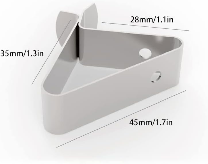 review 6 Pieces Food Thermometer Holder Clip Probe Clip Holder Stainless Steel Grill Thermometer Clip Ambient Temperature Reading for Deep Frying Milk Roasting (Silver) Type 1