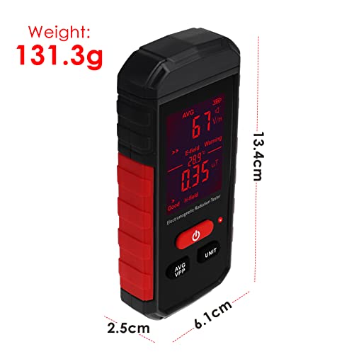 Medidor Digital EMF Detector Radiación y Temperatura miniatura 5