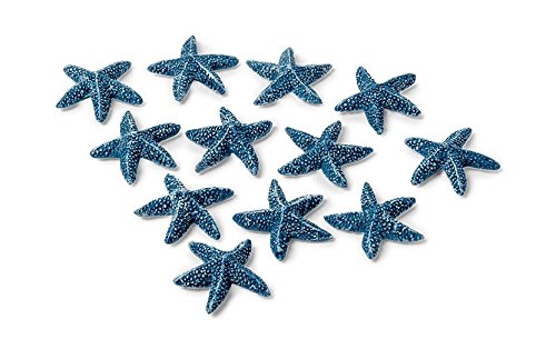 Fêter et recevoir - Stelle marine, 2 cm, colore: Blu (Confezione da 12)