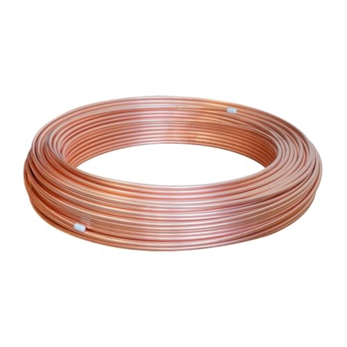 �ۂ��`���[�u 1 ���[�g�� T2 ����ǃR�C�� �~�����[�g�������p�C�v�G�A�R����p DIY �H�|�i | Coppers Wire Pipe Airs Conditioner Cooling DIY Crafts(12x1mm)