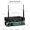 ZOMON Wireless UHF Microphone System, Metal Wireless Mic Set with Case,Handheld Cordless Dynamic Microphones for Singing, Karaoke, Church, DJ,200ft Range #4