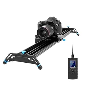 GVM Camera Slider gemotoriseerd, 80 cm aluminiumlegering fotografie video slider met 120° panorama-opname, focus en time…