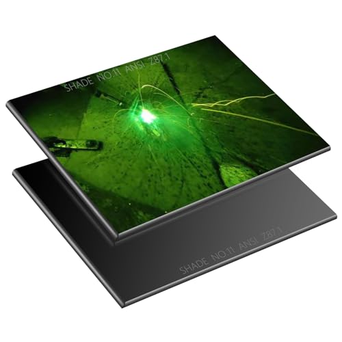 Image of Shade 11 HD Glass Welding Lens 4-1/2" X 5-1/4" 2PCS