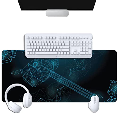 Tapis de souris étendu antidérapant grand tapis portable pour souris et clavier