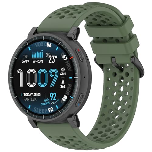 for Amazfit Active Max�p�o���h 22MM�x���g �ւ��o���h �V���R���� �_�炩�� �ʋC�� �ϋv�� �X�|�[�c�o���h �A�N�Z�T���[�i�_�[�N�O���[���j