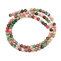 Amazon.co.jp: 4mm～14mm 花翡翠 ヒスイ 1連39cm 通し針、解説書、1m