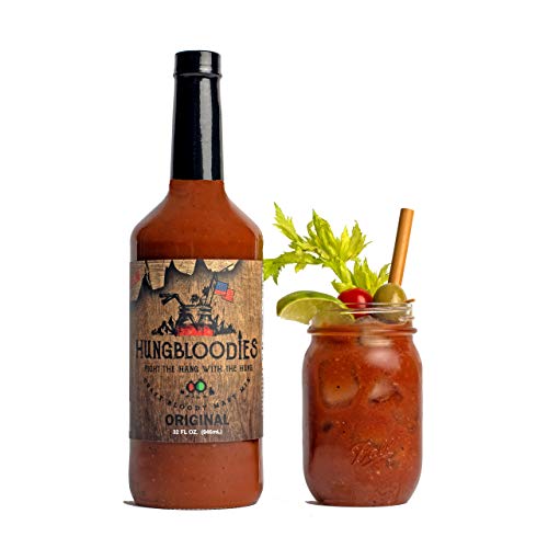 HungBloodies Original Craft Bloody Mary Mix 32 oz  Fight the Hang with the Hung 