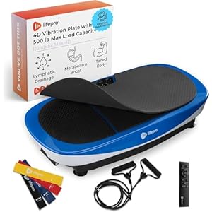 LifePro Rumblex Max 4D Vibration Plate Exercise Machine | Vibrating Plate Exercise Machine With Resistance Bands For Home Fitness, Recovery, Training