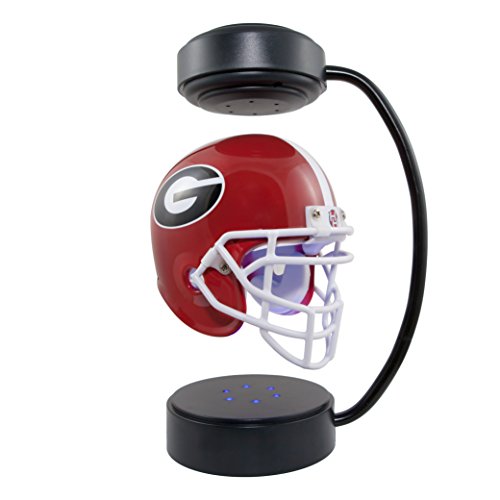Georgia Bulldogs NCAA Hover Helmet - Collectible Levitating Football Helmet with Electromagnetic Stand