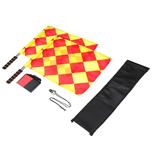 Set de equipo de árbitro de fútbol Totority con silbato y banderas