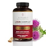 VITASEI Liver Cleanse Detox & Repair, Liver Complex W/Milk Thistle Extract, Garcinia, Curcumin C3, Support Herbal Dietary Supplement, Detox Formul for Women & Men, 60 Capsules