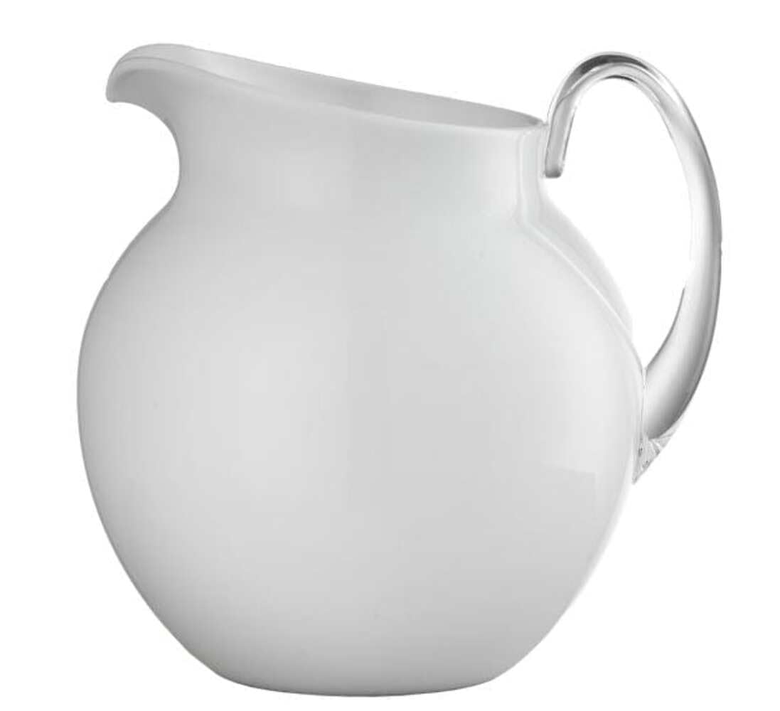 Mario Luca Giusti Plutone brocca in acrilico h 16 cm (Smalto Bianco)